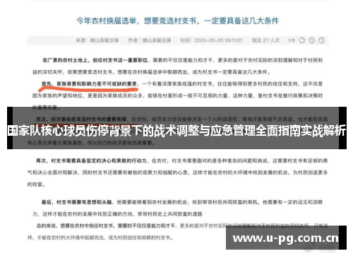 国家队核心球员伤停背景下的战术调整与应急管理全面指南实战解析